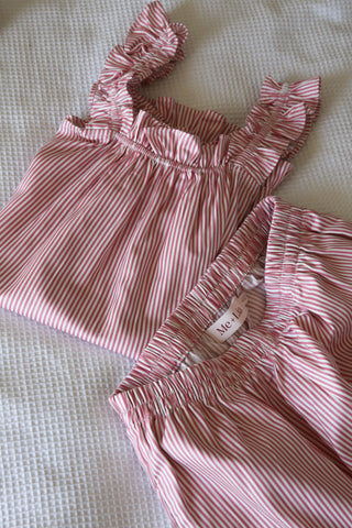 Stella Frill Pyjama Set – Pink