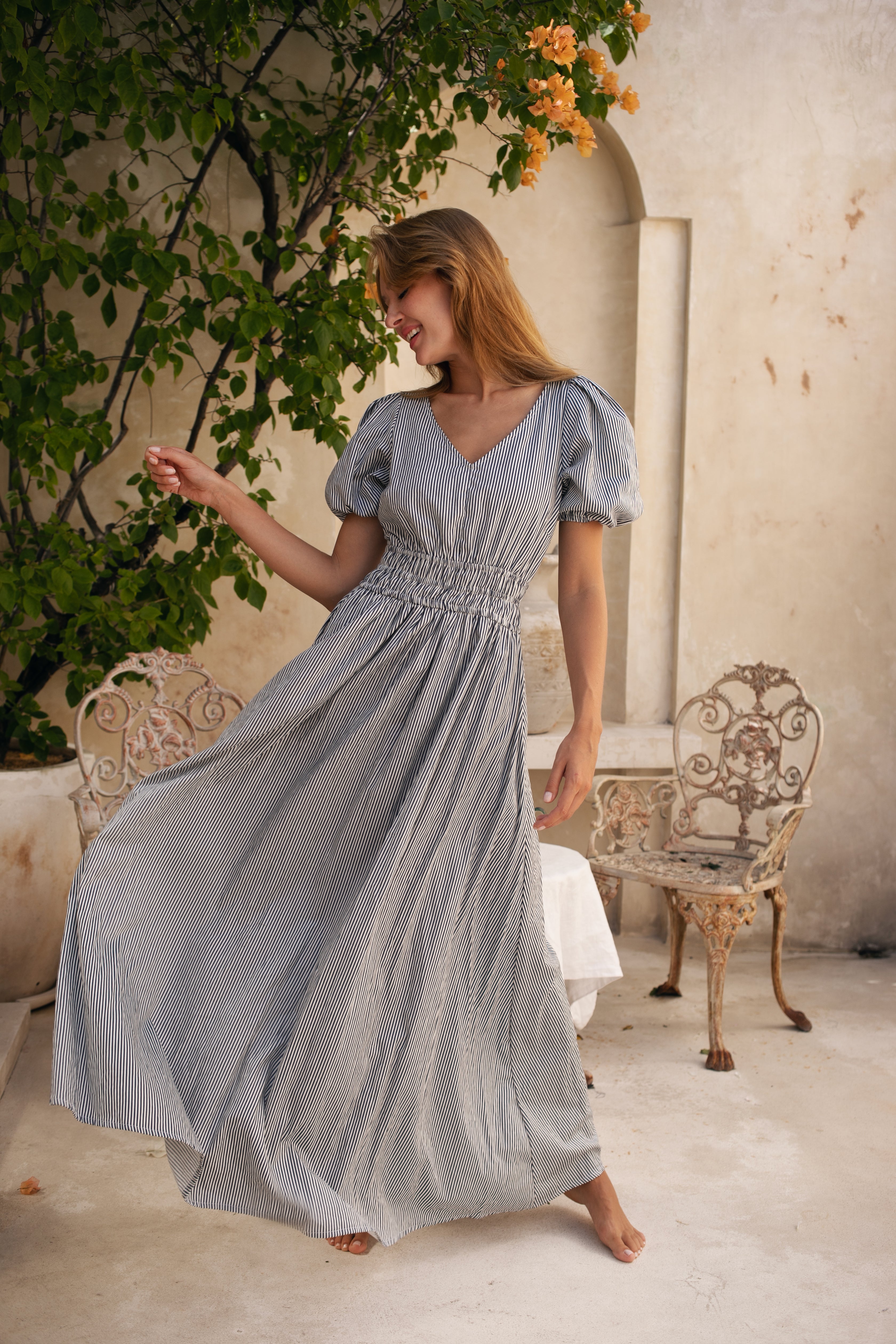 Agathe Daydream Dress – Navy