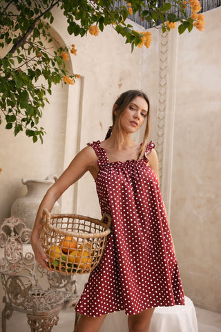 Mila Frill Daydream Dress – Cerise