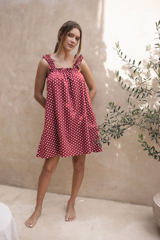 Mila Frill Daydream Dress – Cerise