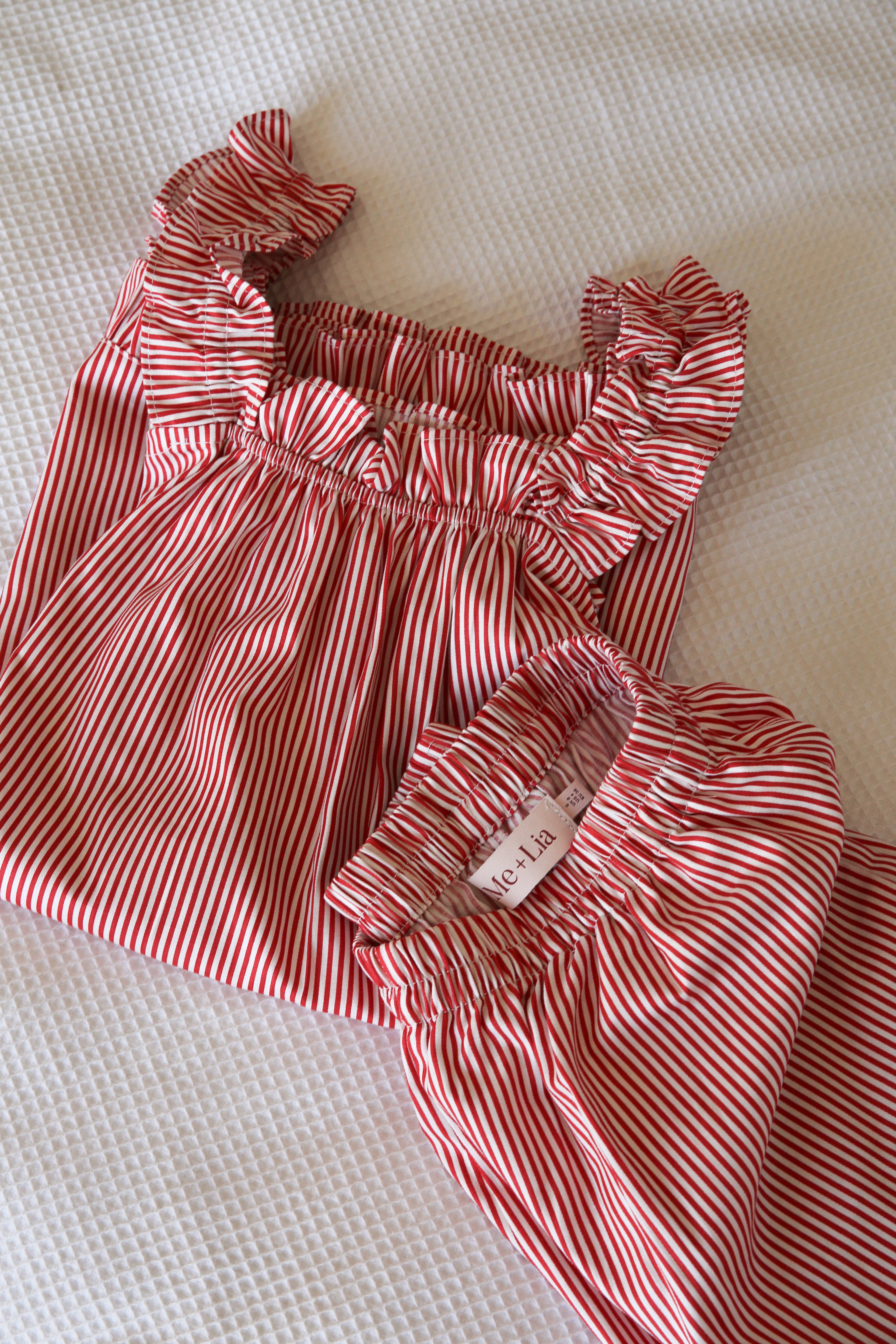 Stella Frill Pyjama Set – Red