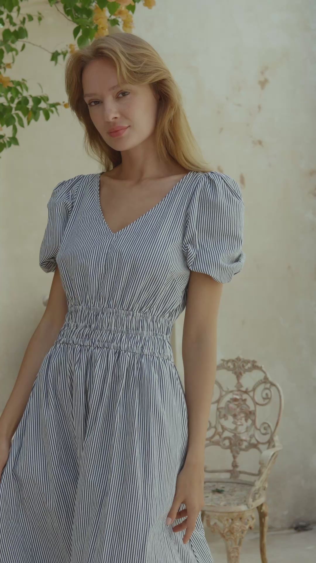 Agathe Daydream Dress – Navy